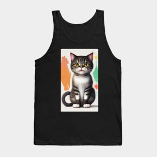 funny cat Tank Top